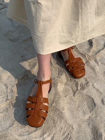 more grid sandals (3color)