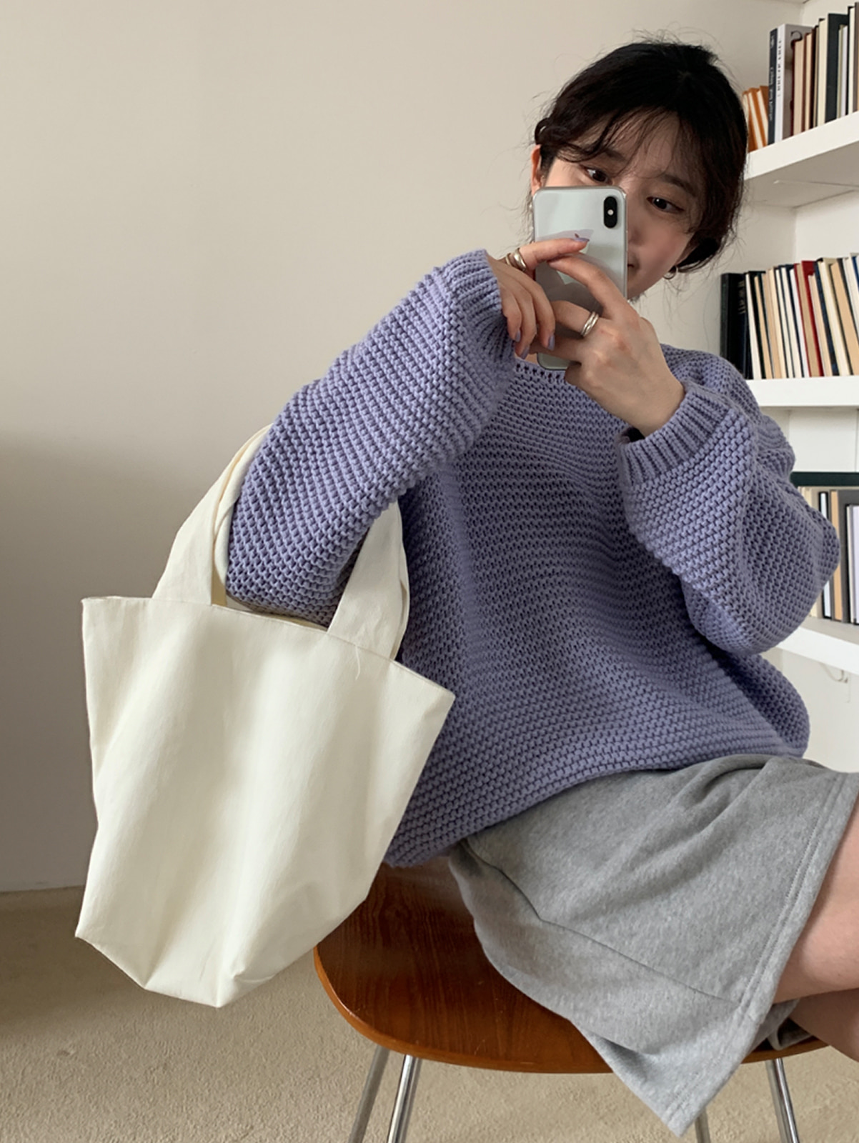 cotton mini bag (3colors)