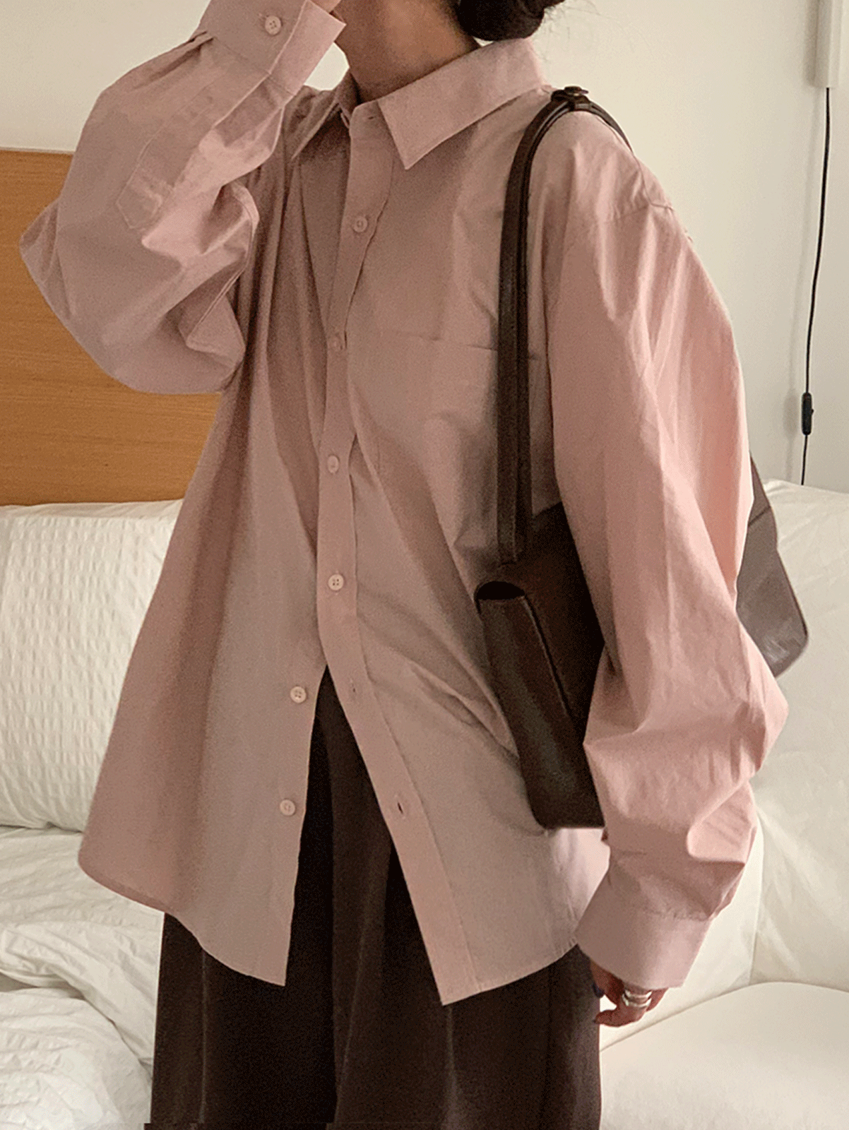 [당일발송] clean cotton shirts (8colors) 주문폭주! 소라, 연베이지, 차콜, 핑크, 화이트 당일발송