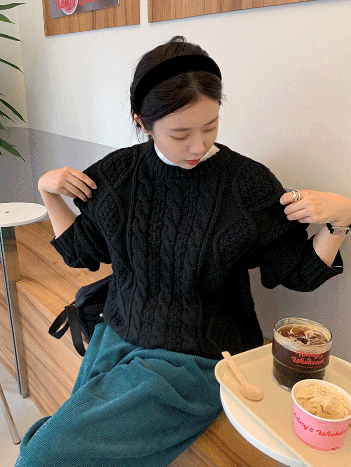 forest twist knit (3color)