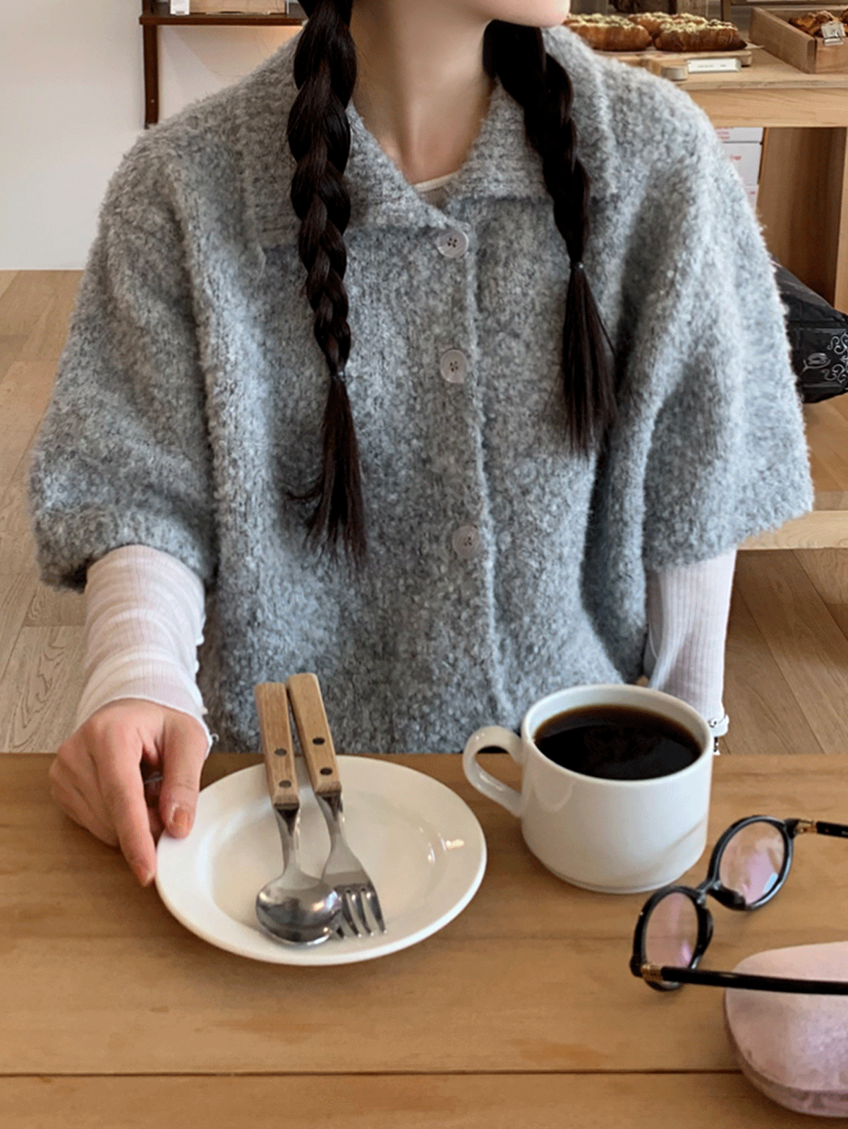 whistle cardigan (5color) 그레이 당일발송