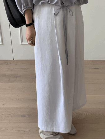 noah linen long skirt (2color) 린넨55