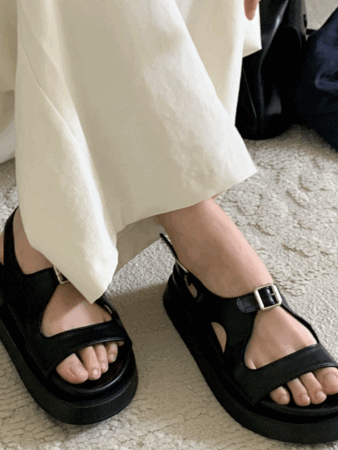 jackson buckle sandals (2color)