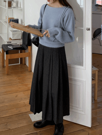 adele pleat skirt (2color)