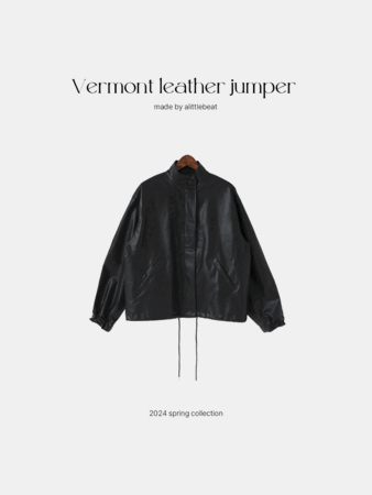 자체제작 vermont leather jumper (1color) 재진행! 3/18입고예정