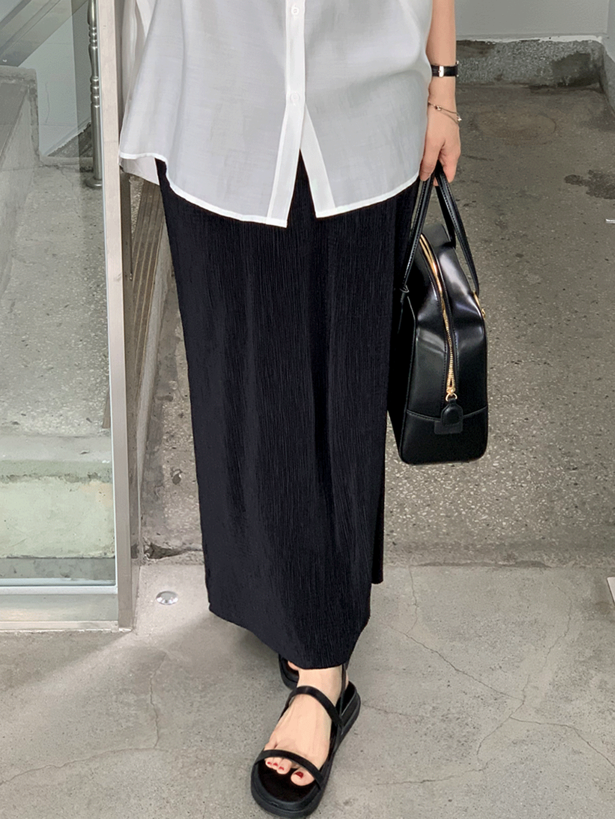 [24시간 new 5% 할인] poco long skirt (3color)