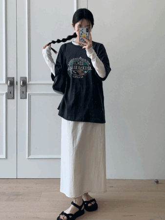 rachel long skirt (3color)