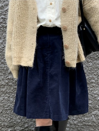 corduroy midi skirt (3color)