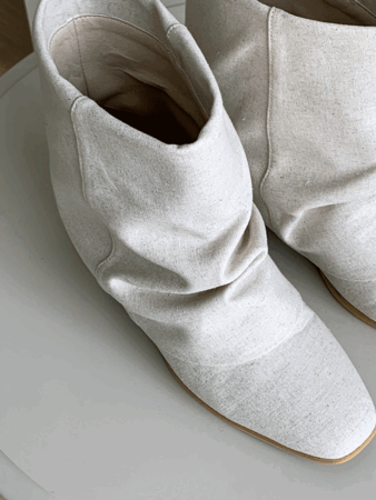geneva linen boots (1color)