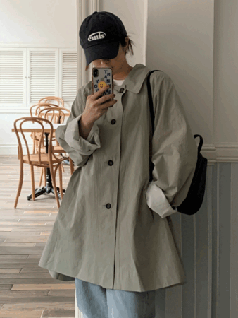 nerdy half trench coat (2color) 핏굿! 추천