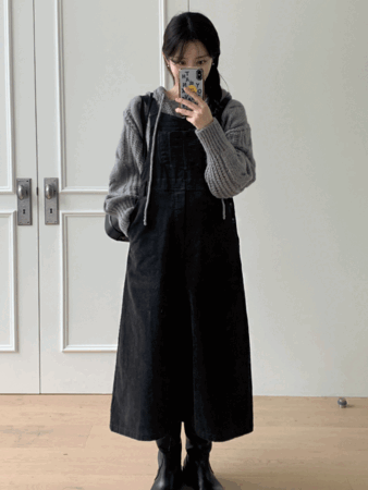 blur corduroy overall ops (2color) 카멜 당일발송