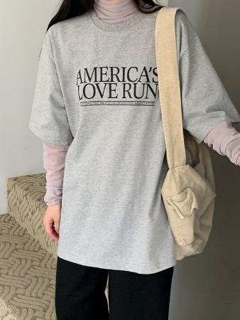 love run t-shirt (4color)