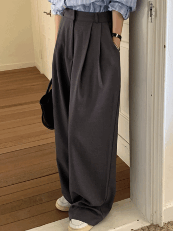 tining pintuck slacks (3color)