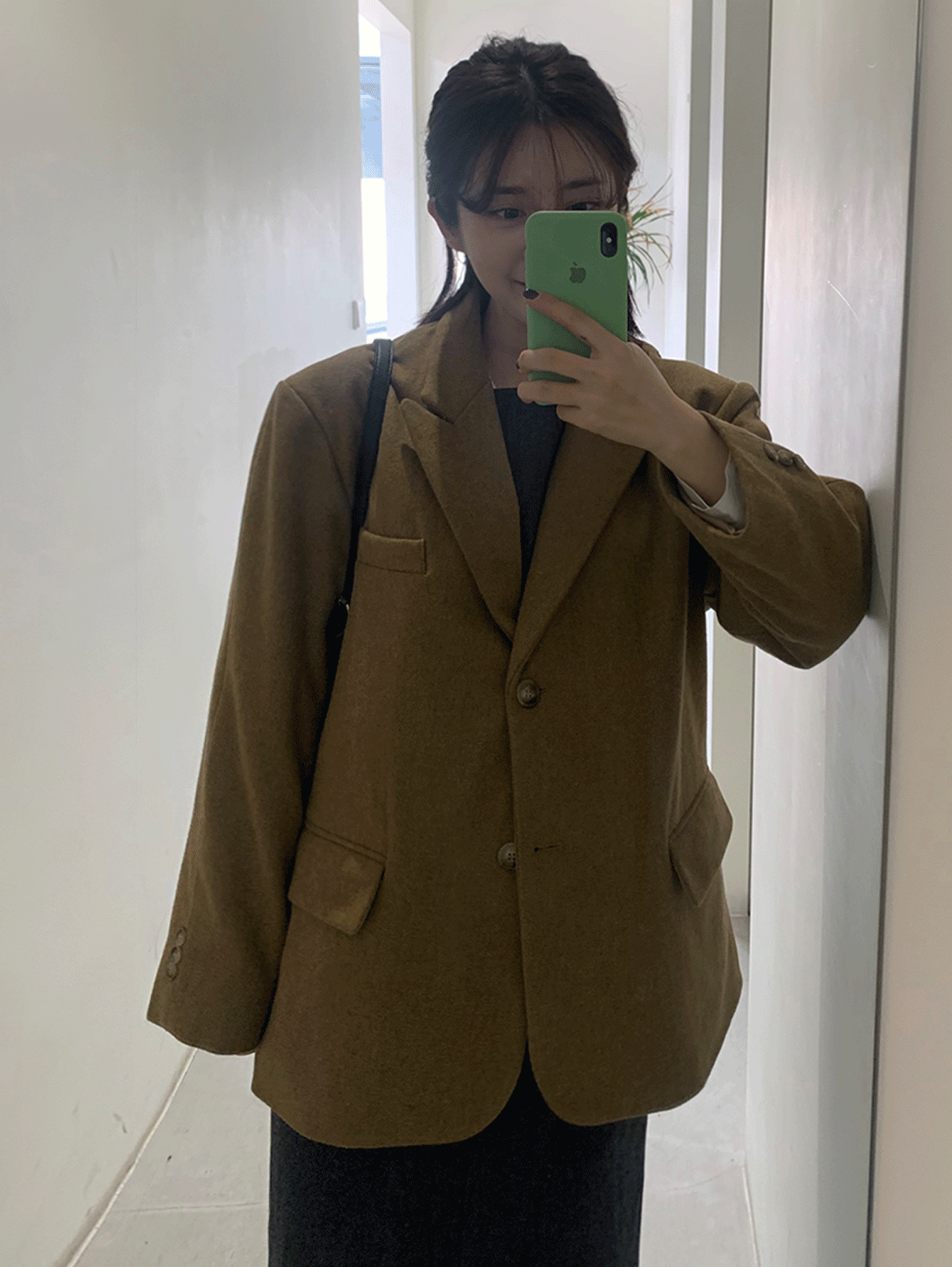 vegetable wool jacket (2colors) 울70