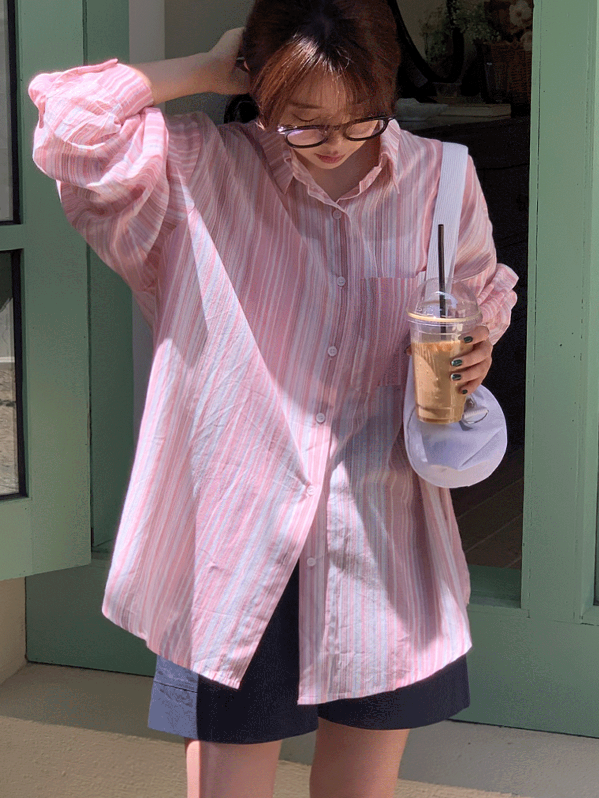 lake stripe shirt (2color) 재진행! 핑크당일발송
