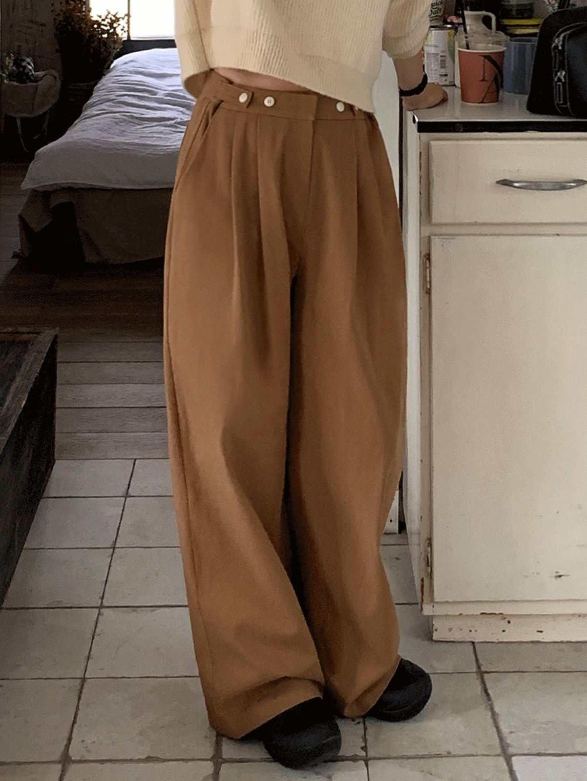 dana button pants (5color) 주문폭주! 카멜 당일발송