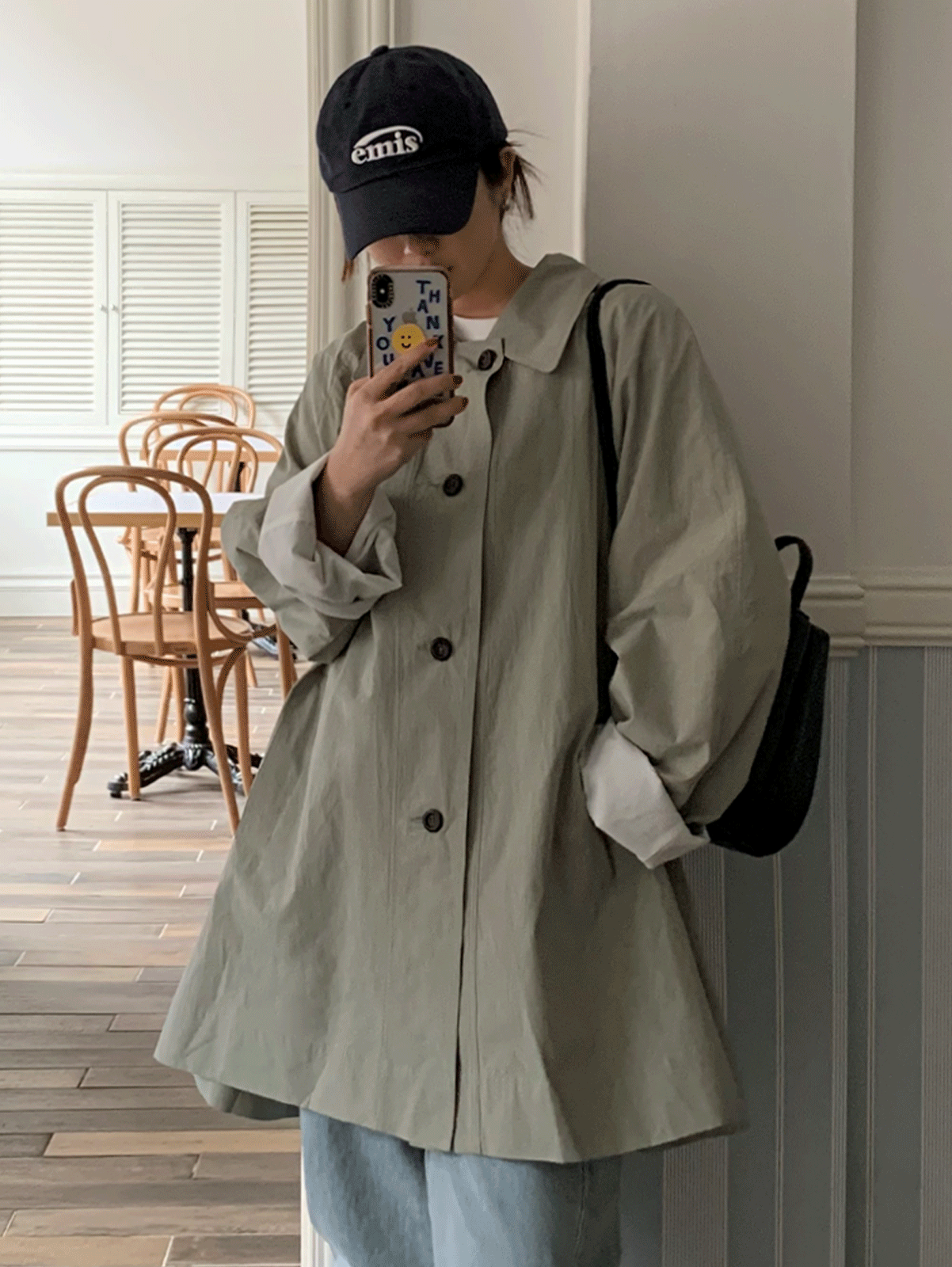 nerdy half trench coat (3color) 핏굿! 추천