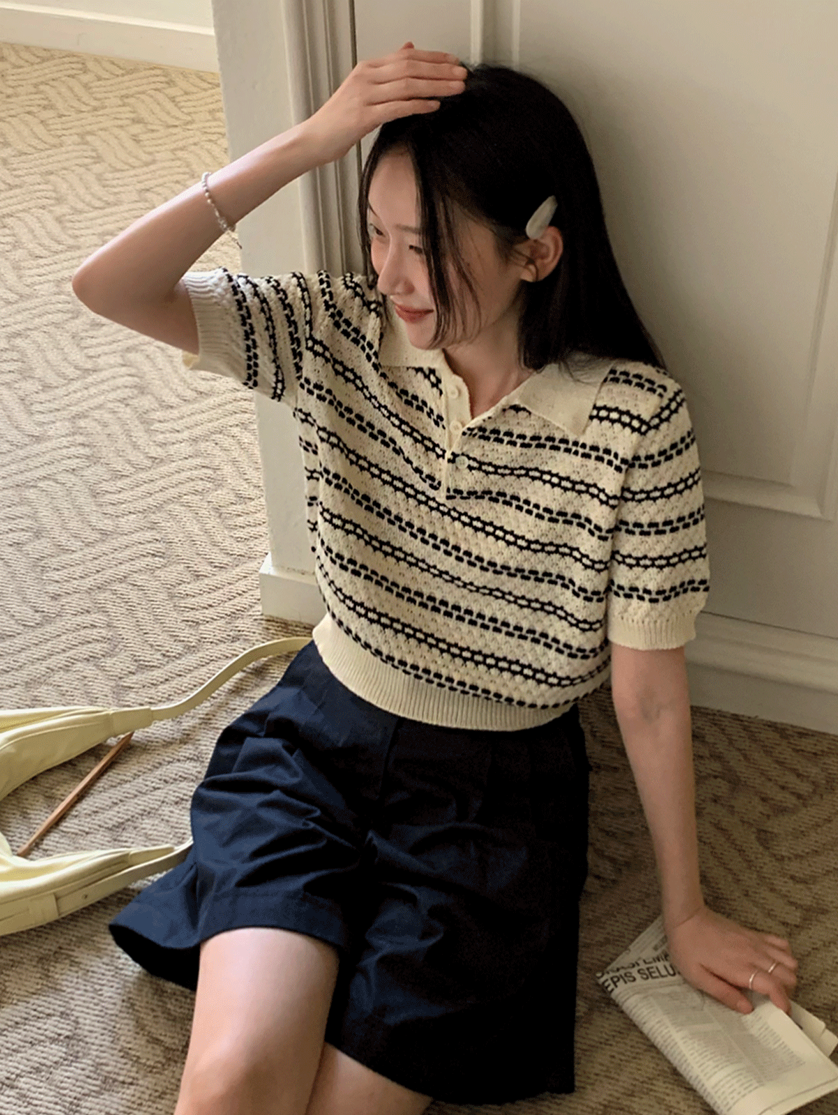 roin stripe knit (2color)