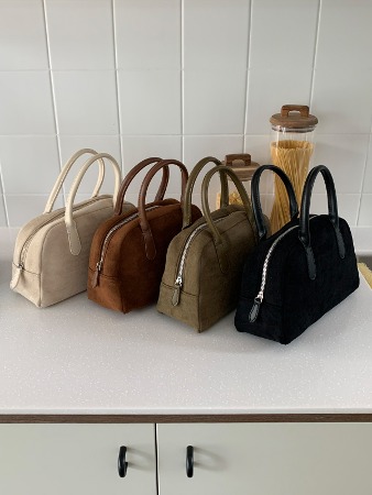 fall suede tote bag (4color)