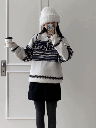 [24시간 new 5% 할인] grid wool mini skirt (2color) 울70