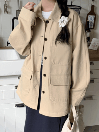 talia cotton jacket (3color) 베이지 당일발송