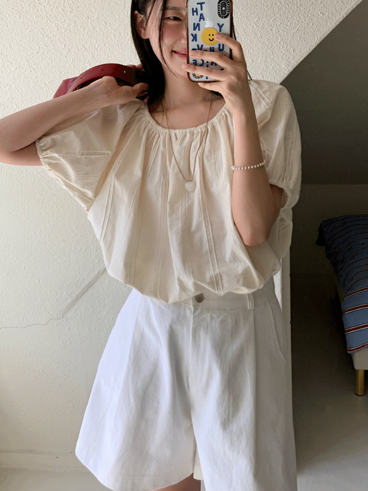 [24시간 new 5% 할인] aroha blouse (2color)