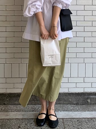 sand h cotton skirt (1color) 올리브S 당일발송