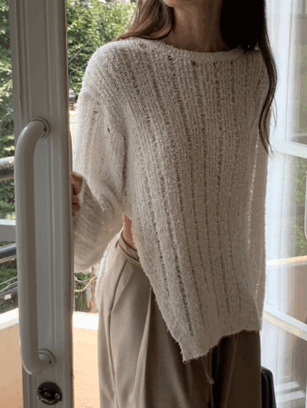 poa slit knit (4color)