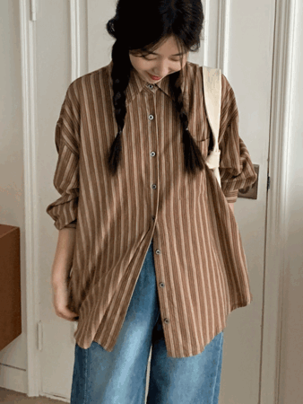collage stripe shirts (2color)