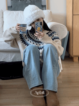 자체제작 snowball wool knit (2color) 퀄리티굿! 추천, 아이프리오더 12/18 발송예정, 네이비 당일발송