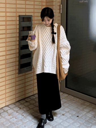 tenor wool long knit (2color)