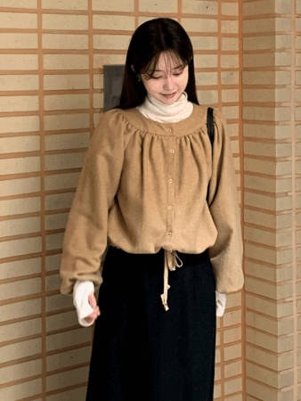 troll wool blouse (2color)